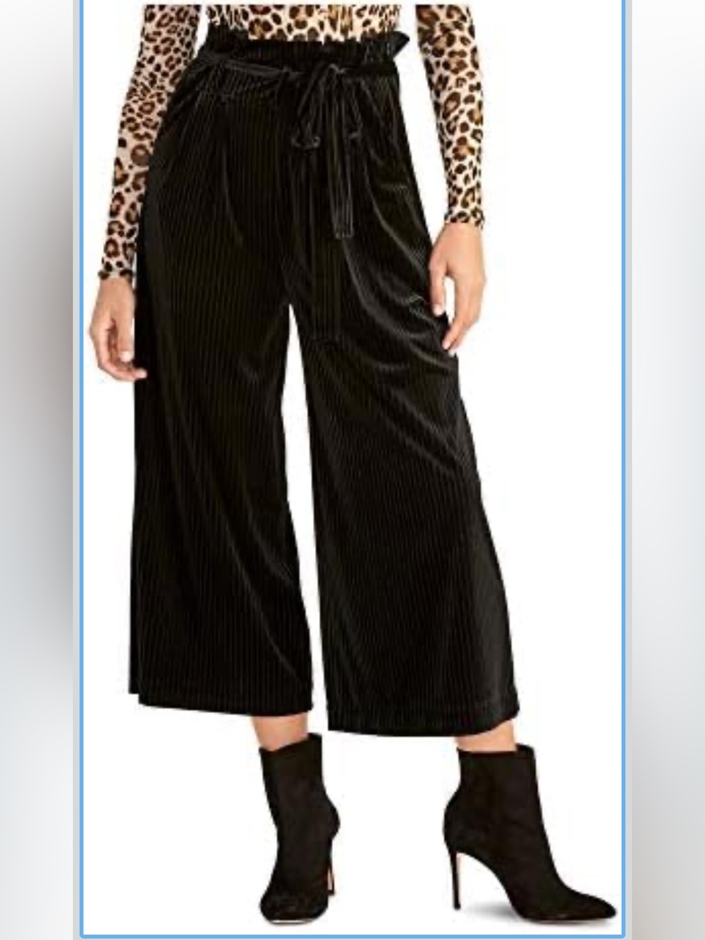 RACHEL Rachel Roy Black Velvet Textured Pants Size XS